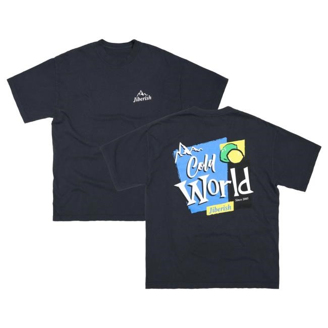 Jiberish Sierra Tee Navy — fan wardrobe staple