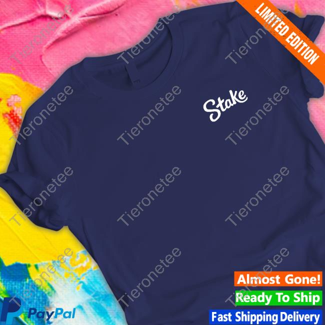 White On Navy Stake Tee