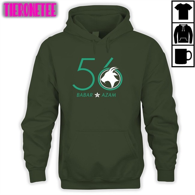 Pcb Shop 56 Goat Babar Azam Long Sleeve Tee Shirt Pakistan Cricket