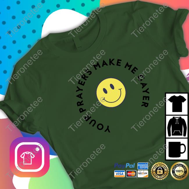 Official ShopSewYou Your Prayers Make Me Gayer Pride Tee