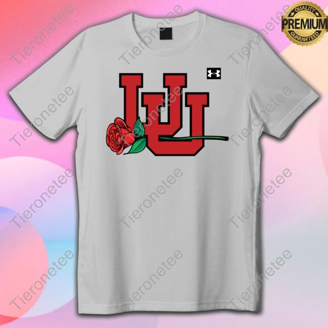 Interlocking Utah Utes Football Rose Long Sleeve T Shirt