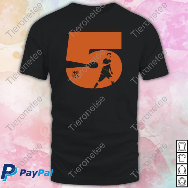 Store FCBarcelona Merch Sergio Number 5 Hoodie