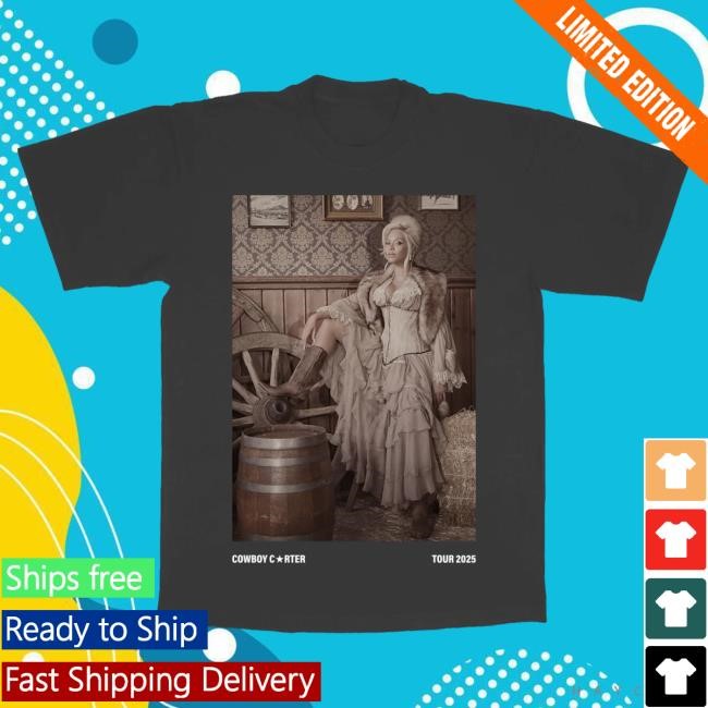 Official Beyoncé Cowboy Carter Chi Web Exclusive New Shirt (Grey) Beyonce