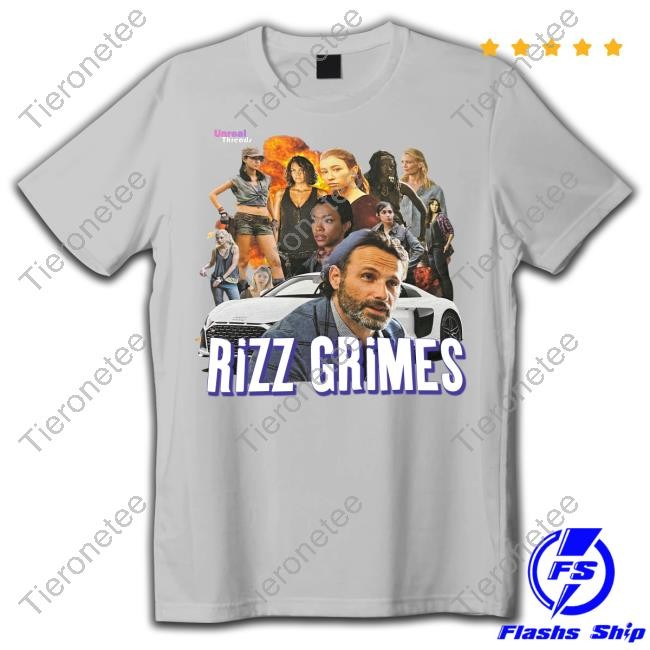 Rizz Grimes Tee Unreal Threads Merch Ricksprickk