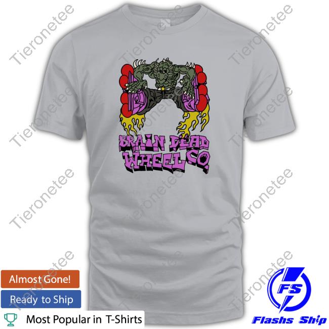 We Are Brain Dead X Them Skates Kogan Dragon Wheel Shirt