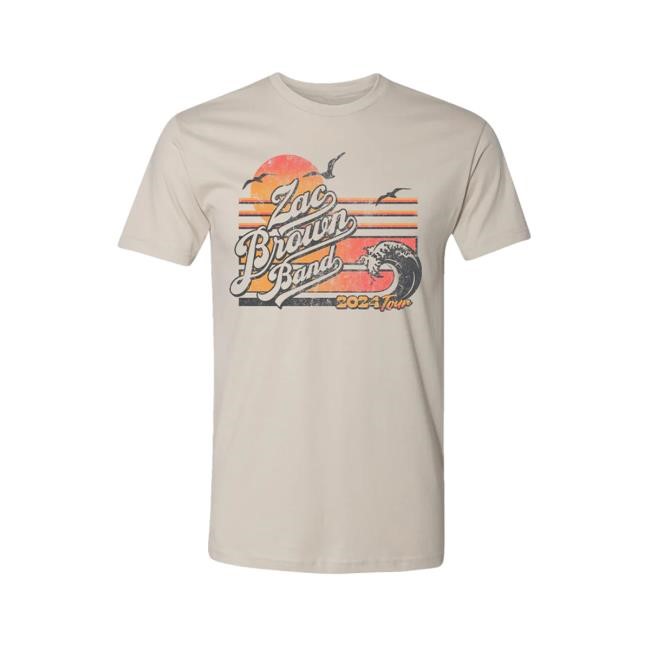 Zac Brown Band Retro Wave Shirt Zac Brown Band Merch