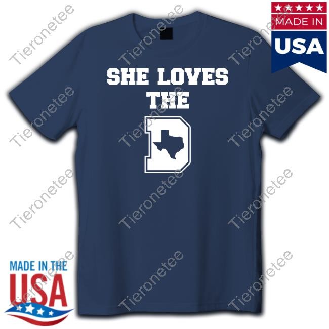 She Loves The D Dallas Football Long Sleeve Tee Little Lisa