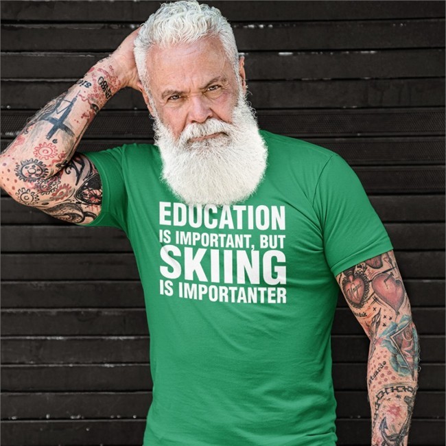 Education Is Important But Skiing Is Importanter Shirt Florian Ederer