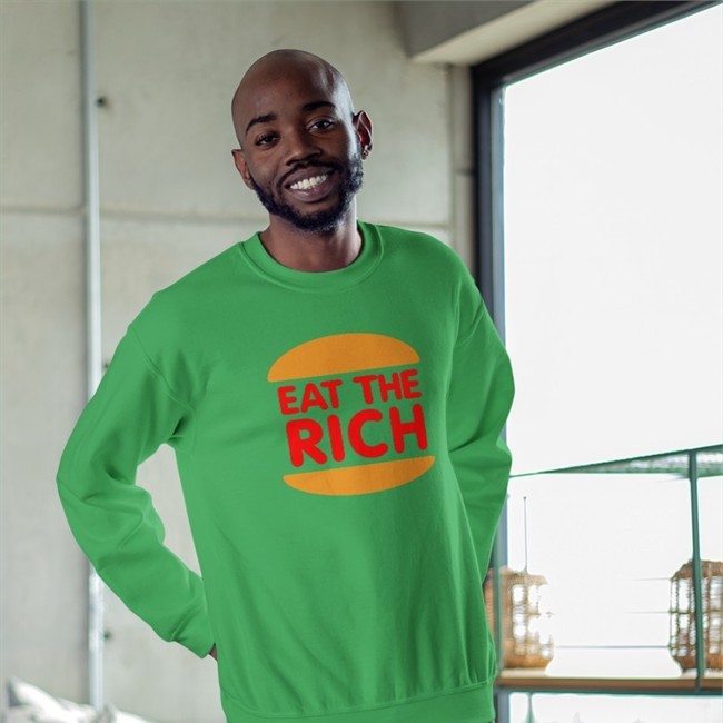 Maxime BOUDET Eat The Rich T Shirt White Sandrine Rousseau