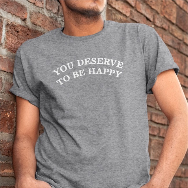 Fanjoy You Deserve To Be Happy Hooded Sweatshirt Black