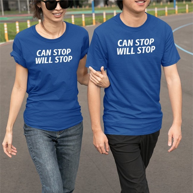 Shirts That Go Hard Can Stop Will Stop V Neck T Shirt Goodshirts Merch