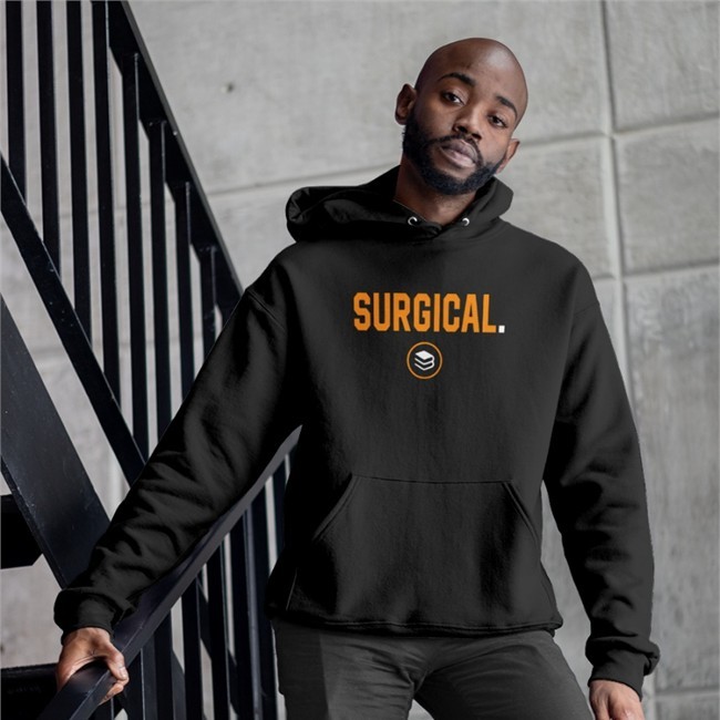 Surgical Hooded Sweatshirt Black