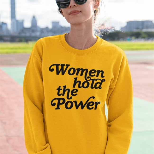 Tom Bonier Auntbunny Women Hold The Power T Shirt