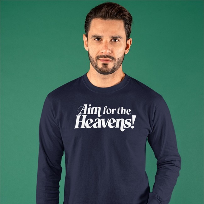 By Ben Esposito Aim For The Heavens T Shirt Neon White Merch