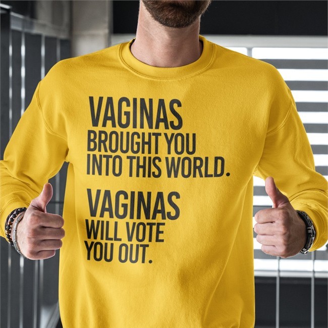 Vaginas Brought You Into This World Vaginas Will Vote You Out Hoodie Andreamcmanus3