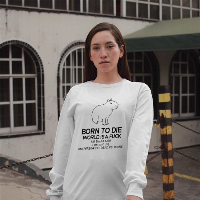 Born To Die Capybara Tee Shirt Tofu Pixel