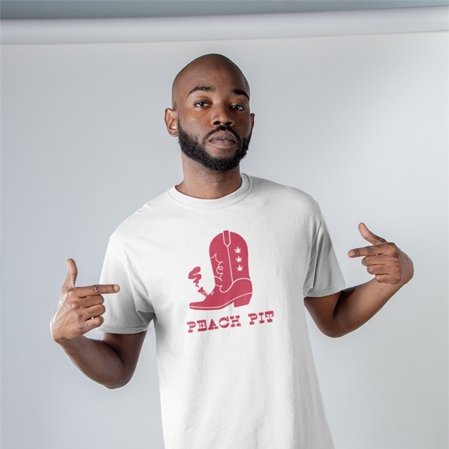 Peach Pit Boot Bong Shirt