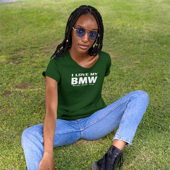 Shirts That Go Hard I Love My Bmw Beautiful Mormon Woman Tee Shirt