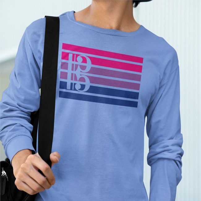 Threatening Music Notation Bisexual And Alto Clef Bi Flag Shirts