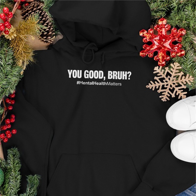 You Good Bruh #MentalHealthMatters Baseball Sleeve Tee