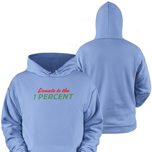 Donate To The 1 Percent Sweatshirt White