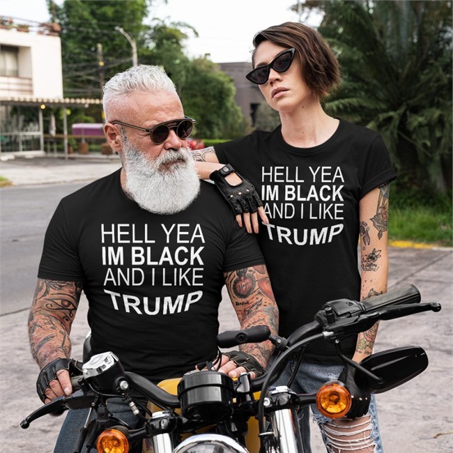 Hell Yea I'm Black And I Like Trump Sweatshirt