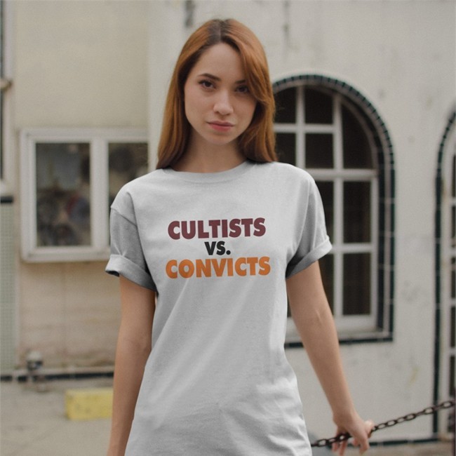 Cultists Vs Convicts Tee Shirt Barstool U Barstool Sports Store