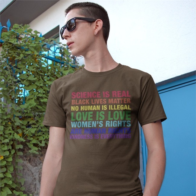 Tom Hanks Science Is Real Black Lives Matter No Human Is Illegal Love T Shirt