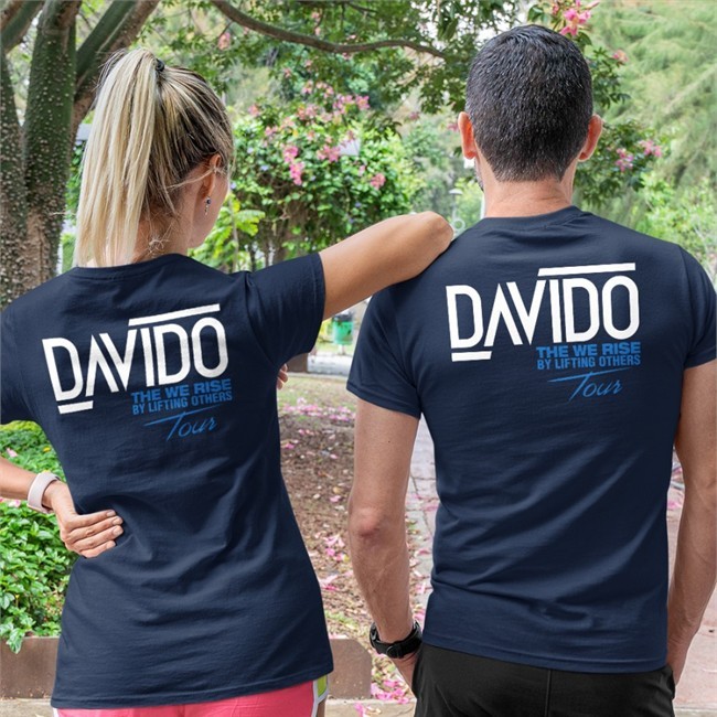 Davido The We Rise By Lifting Others Tour V Neck T Shirt David Adedeji Adeleke