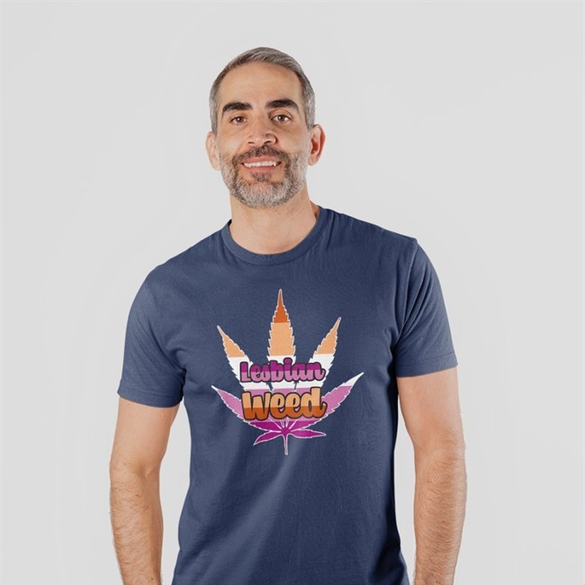 Lesbian Weed Fitted Tee Shirt Bimbo Shop