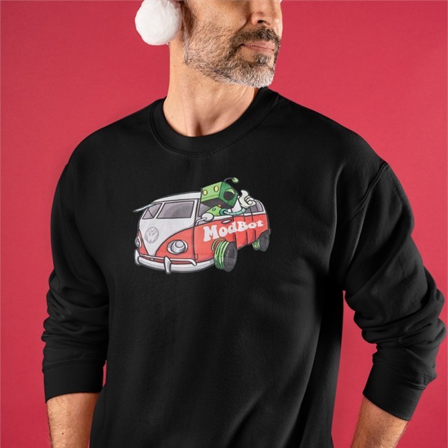 Mod Bot Bus Tee Mod Bot Bus Baseball Sleeve Tee Black Dopesoner930