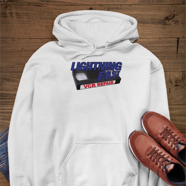 Best Seller Lightning Fast Vcr Repair Shirt Red Letter Media Merch