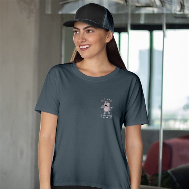 Courage Dog Sigh O Tha Things I Do Fa Luv Offical Shirt Black Wen Catdadwen