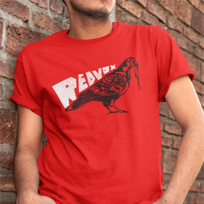 Red Vox Merch Noodle Pigeon Shirt