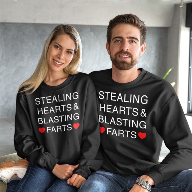 Shirts That Go Hard Merch Stealing Hearts & Blasting Farts Long Sleeve T Shirt Shirtsthtgohard