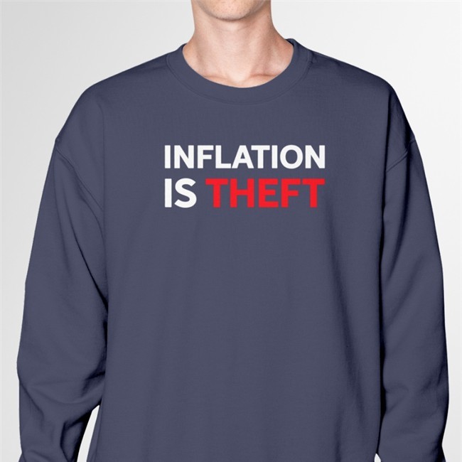 Luke Rudkowski Inflation Is Theft Tee The Best Political Shirts We Are Change Merch