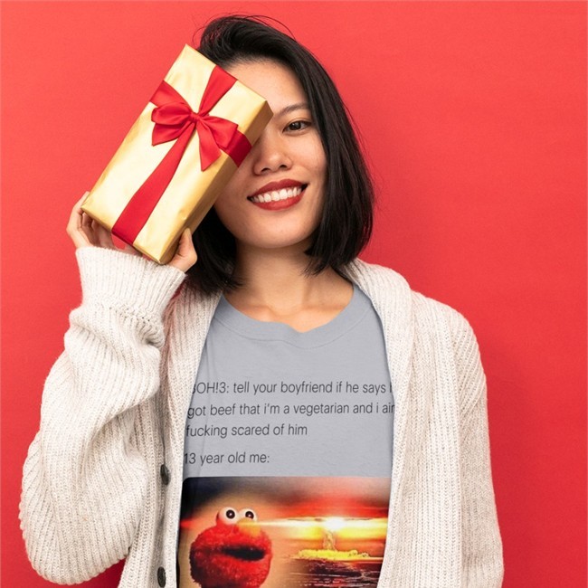 Jake 3Oh!3 Tell Your Boyfriend If He Sáyhes Got Beef That I'm A Vegetarian And I Ain't Fucking Scared Of Him Baseball Sleeve Tee By Shirts That Go Hard