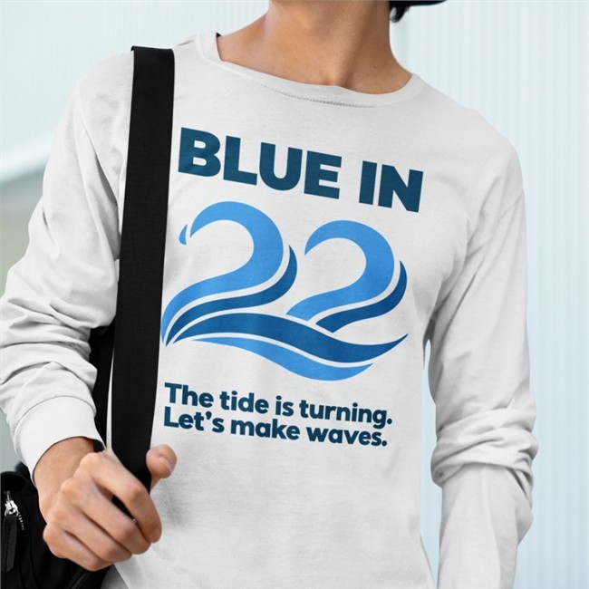 Aaron Black Blue In 22 The Tide Is Turning Let's Make Waves Hoodie Ablackpolitical