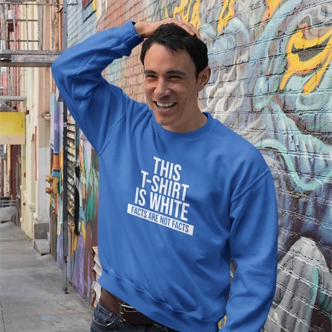 This T-Shirt Is White Facts Are Not Facts Hooded Sweatshirt Kadak Merch