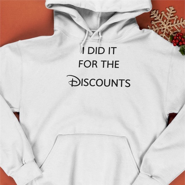 I Did It For The Discounts Tee Joey Jones