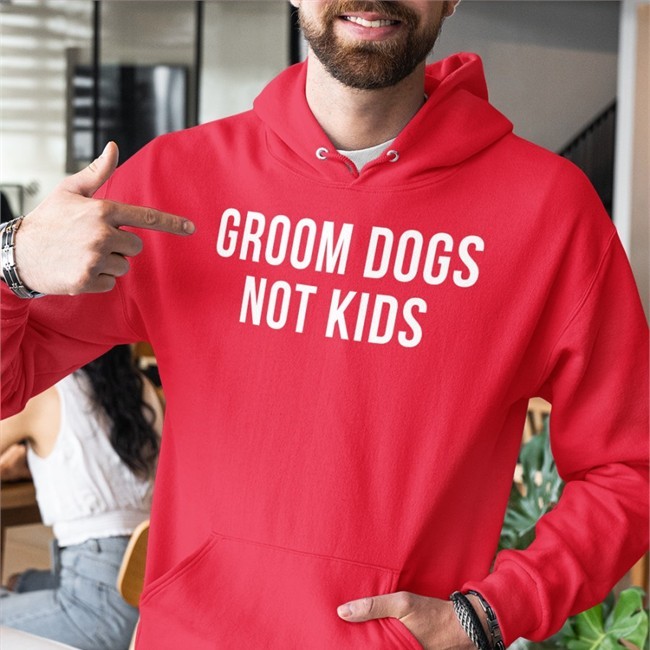 Groom Dogs Not Kids Tee Shirt
