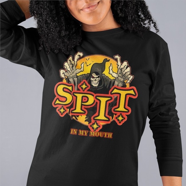 Spit In My Mouth Hoodie Black
