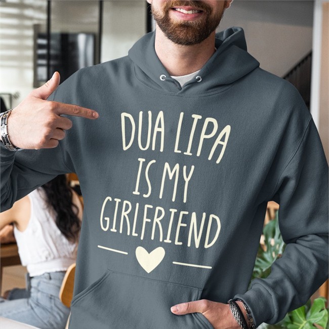Dua Lipa Is My Girlfriend Long Sleeve T Shirt Black