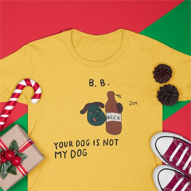 Bts Taehyung B B Ur Dog Is Not Y Dog Edition Limited T Shirt White Heaven Vkoo Heaven Bamtan