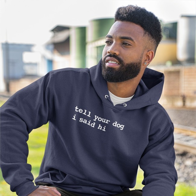 We Rate Dogs Tell Your Dog I Said Hi Zip Up Hooded Sweatshirt Dogfather