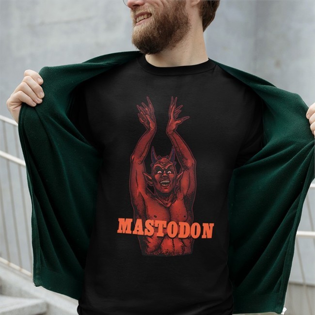 Mastodonrocks Shop Merch Mastodon Devil 2022 Itin Baseball Sleeve Tee Black