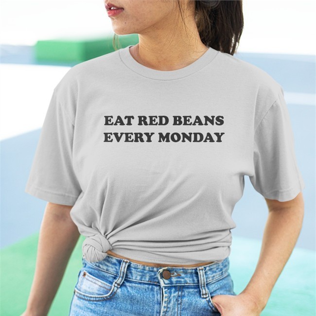 Eat Red Beans Every Monday Tee Hold The Mayo Snowlikejonn
