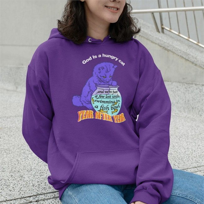 God Is A Hungry Cat Year After Year Shirt Shirts That Go Hard