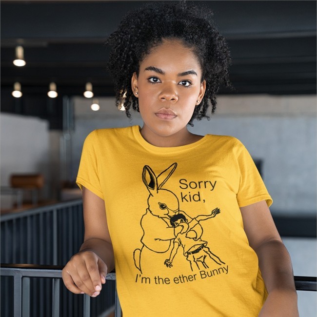Shirts That Go Hard Sorry Kid I'm The Ether Bunny V Neck T Shirt Shirtsthtgohard