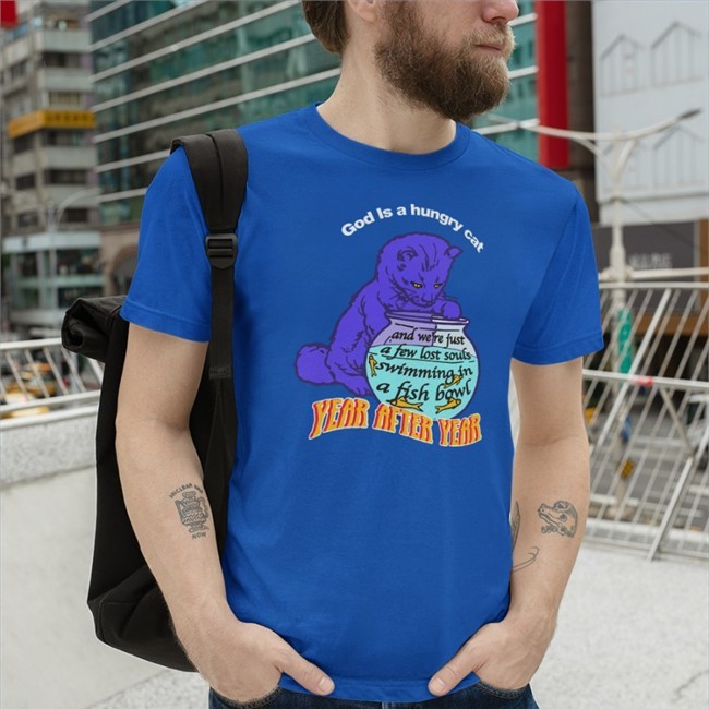 God Is A Hungry Cat Crewneck Sweatshirt